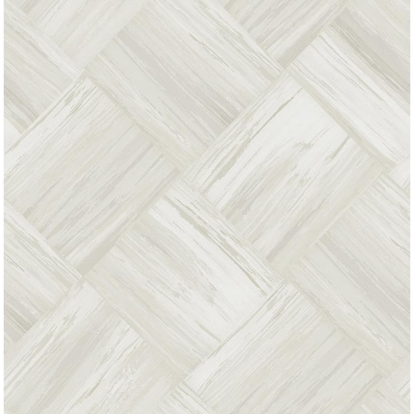 Seabrook Designs Masquerade Weave Metallic Champagne and Ivory Paper Strippable Roll (Covers 56.05 sq. ft.)