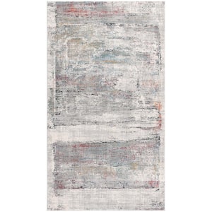 Capri Multicolor (4 ft. x 6 ft.) - 3 ft. 9 in. x 5 ft. 6 in. Modern Abstract Area Rug