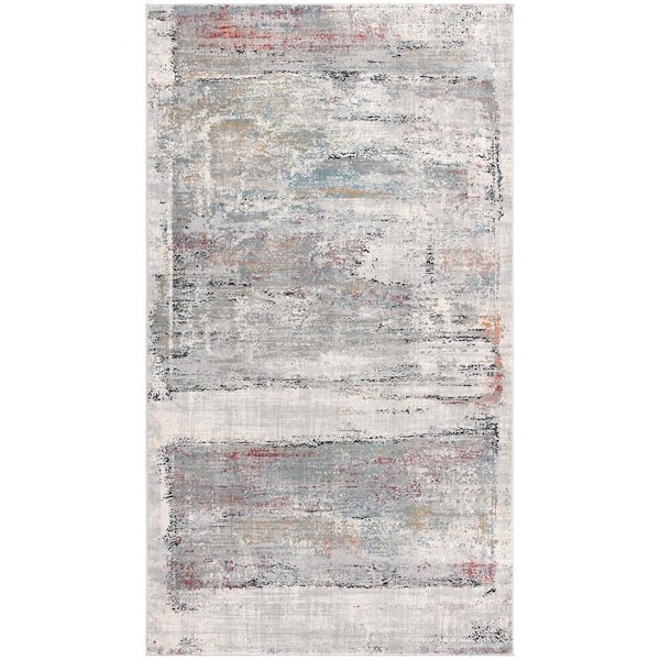 Rug Branch Capri Multicolor (4 ft. x 6 ft.) - 3 ft. 9 in. x 5 ft. 6 in. Modern Abstract Area Rug