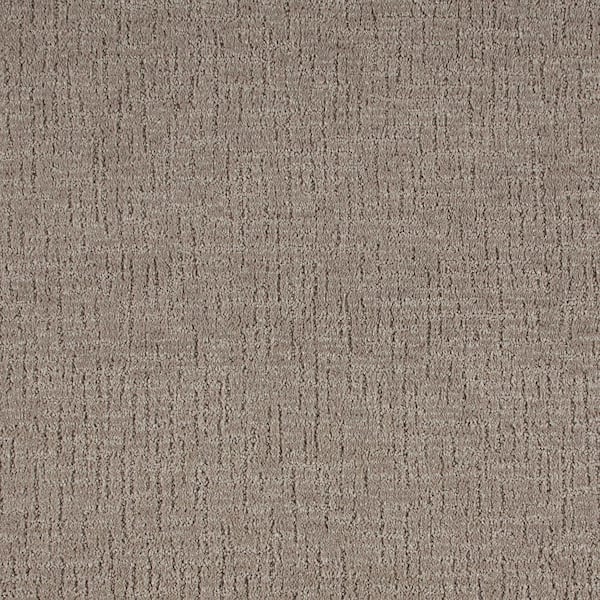 Lifeproof with Petproof Technology Truse Iron Clad Gray 45 oz. Triexta Patterned Installed Carpet
