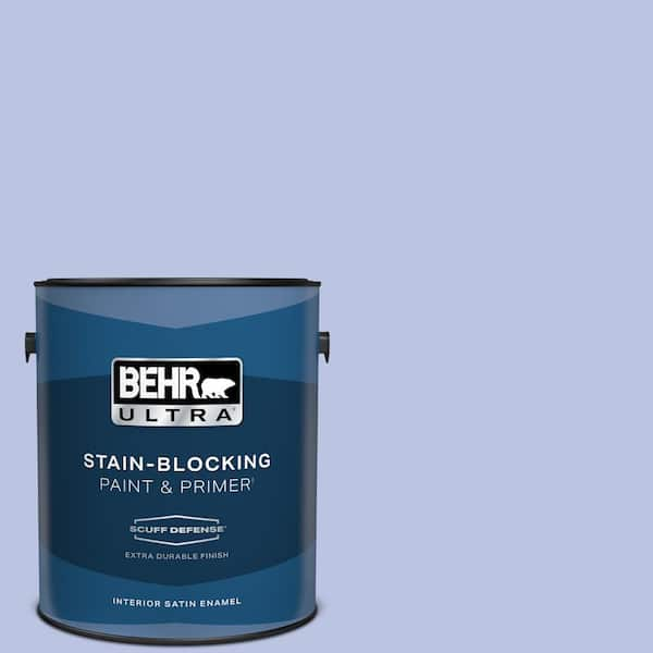 BEHR ULTRA 1 gal. #600A-3 California Lilac Extra Durable Satin Enamel Interior Paint & Primer