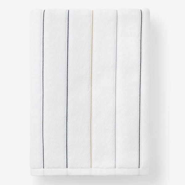The Company Store Company Cotton Gray Multi Stripe Bath Sheet