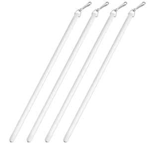 3/8" Dia Fiberglass Baton with Snap hook and Adapter - 96 inch Long (4PC)