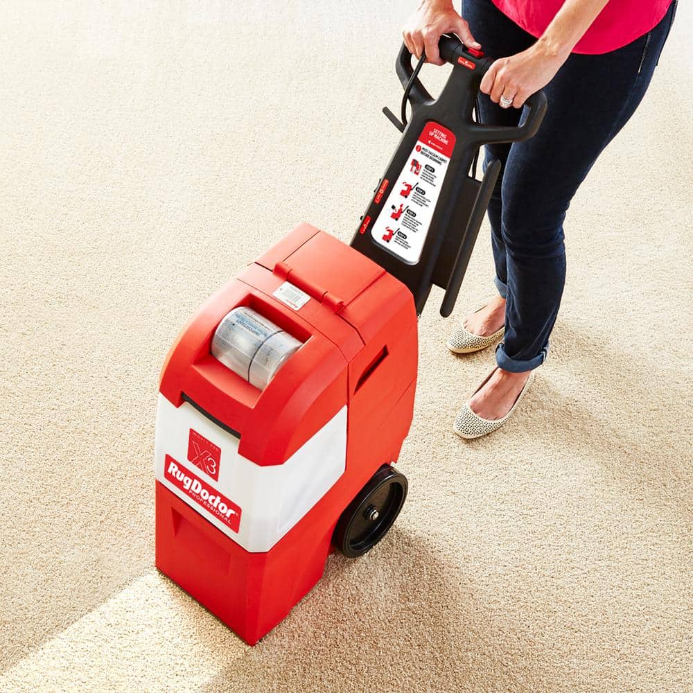 Rug Doctor Red Commercial Carpet Cleaner with Pet Solution