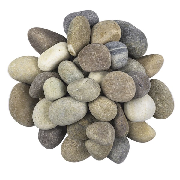 Multi-Colored 0.5 cu. ft. per Bag (1 in. to 2.5 in. ) Bagged Landscape Pebbles (55 Bags/22.5 cu. ft. /Pallet)