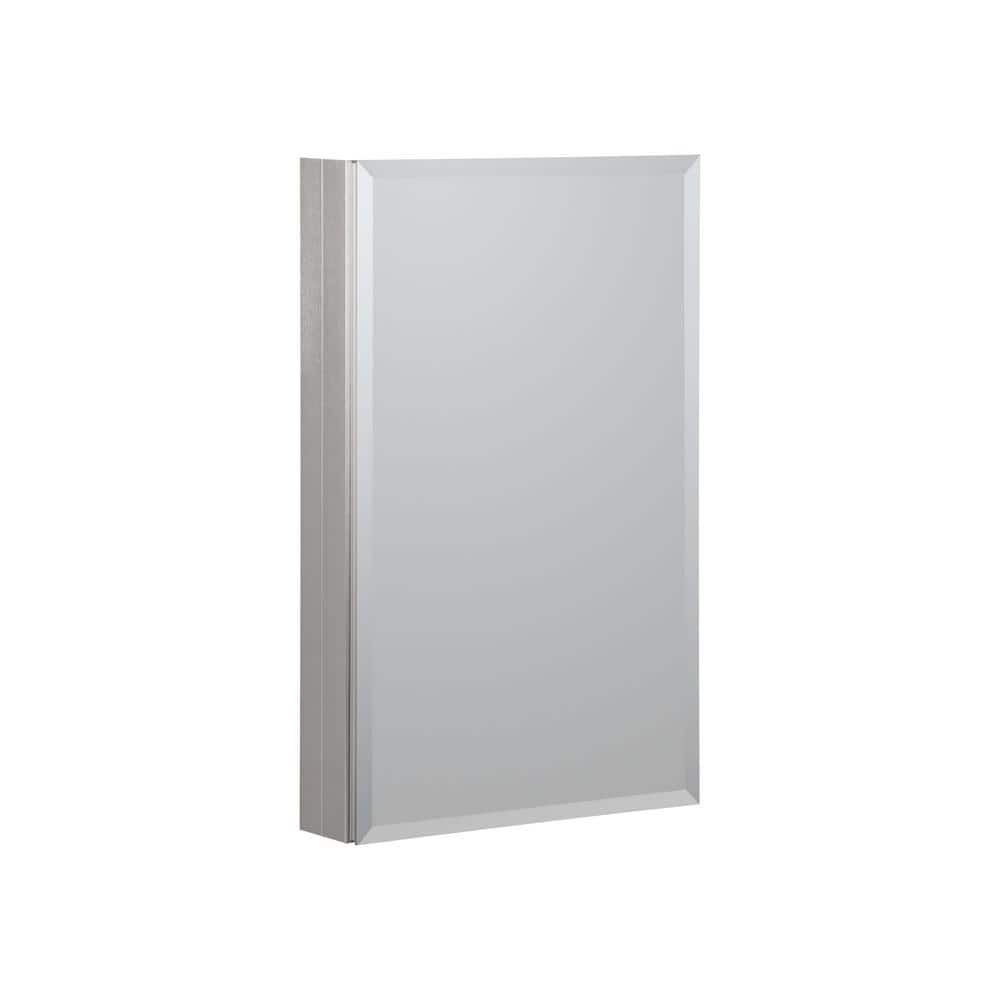 UPC 721015371311 product image for Reflections 19 in. W x 30 in. H Rectangular Aluminum Medicine Cabinet with Mirro | upcitemdb.com