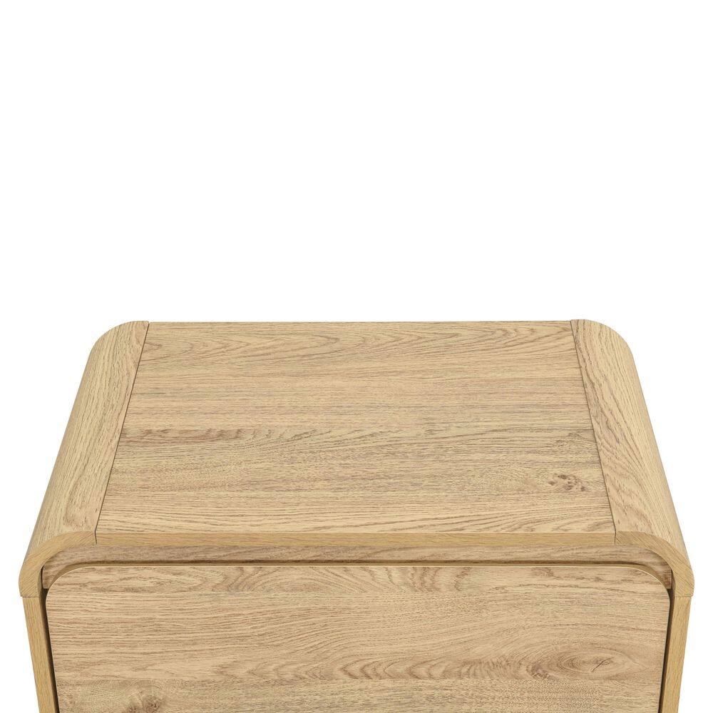 New Classic Furniture Mara 24 in. Walnut Rectangular Wood Top End Table with 2-Drawers - thumbnail 4