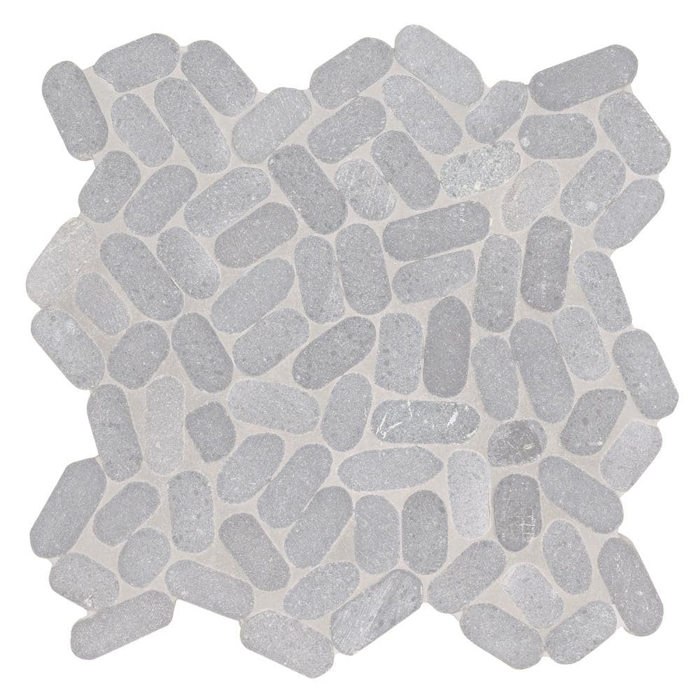 MSI Sliced Pebble Coal 13 in. x 13 in. x 0.38 in. x 0.38 in
