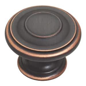 Liberty Harmon 1-3/8 in. (35 mm) Bronze with Copper Highlights Round Cabinet Knob (10-Pack)