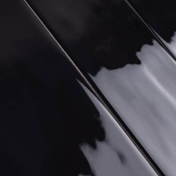 MOLOVO Zarati Black 2.95 in. x 11.81 in. Polished Ceramic Wall