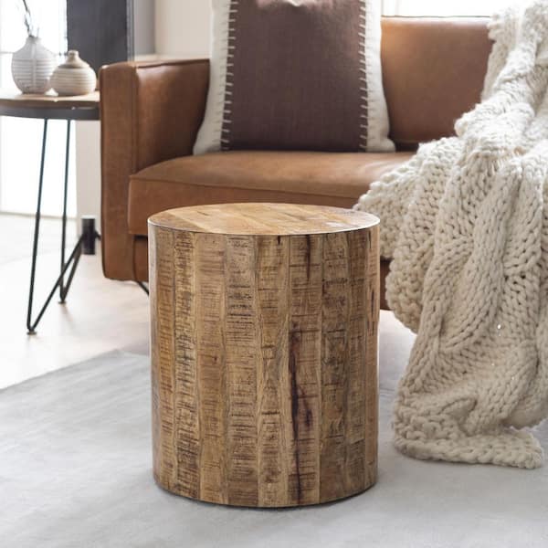 Troyes Brown 16 in. Traditional Indoor End Table