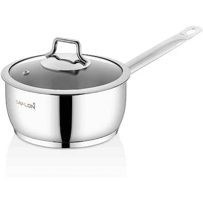 3 qt. Stainless Steel Sauce Pan with Glass Lid