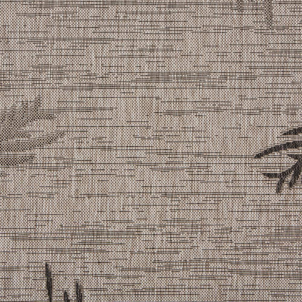 Captiva Coastal Black & Gray Palm Indoor/Outdoor Area Rug, 7'9" x 9'5"