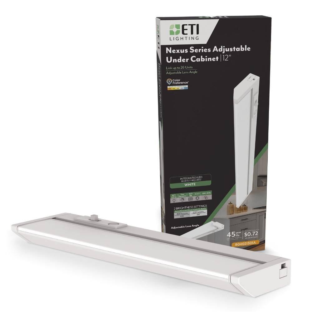 NEXUS 12 in. Plug-in Adjustable Lens White Integrated LED Linkable Under Cabinet Light 400lm Selectable CCT Dimmable price history on PriceWatchPro