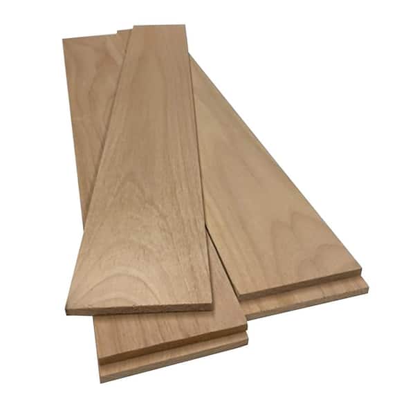 Swaner Hardwood 1/4 in. x 3.5 in. x 2 ft. Alder S4S Hardwood Hobby Board (5-Pack)