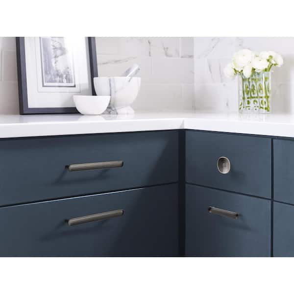 Concentric 3-3/4 in. (96mm) Modern Gunmetal Bar Cabinet Pull