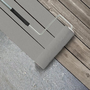 1 gal. #BXC-25 Colonnade Gray Textured Low-Lustre Enamel Interior/Exterior Porch and Patio Anti-Slip Floor Paint