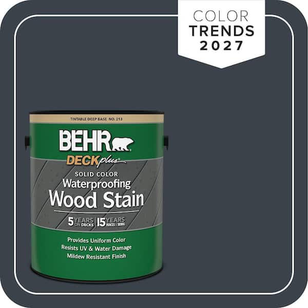 1 gal. #T27-04 Nightfall Solid Color Waterproofing Exterior Wood Stain