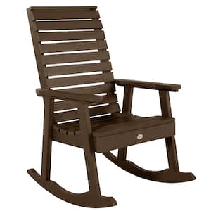 Weatherly Weathered Acorn Recycled Plastic Outdoor Rocking Chair