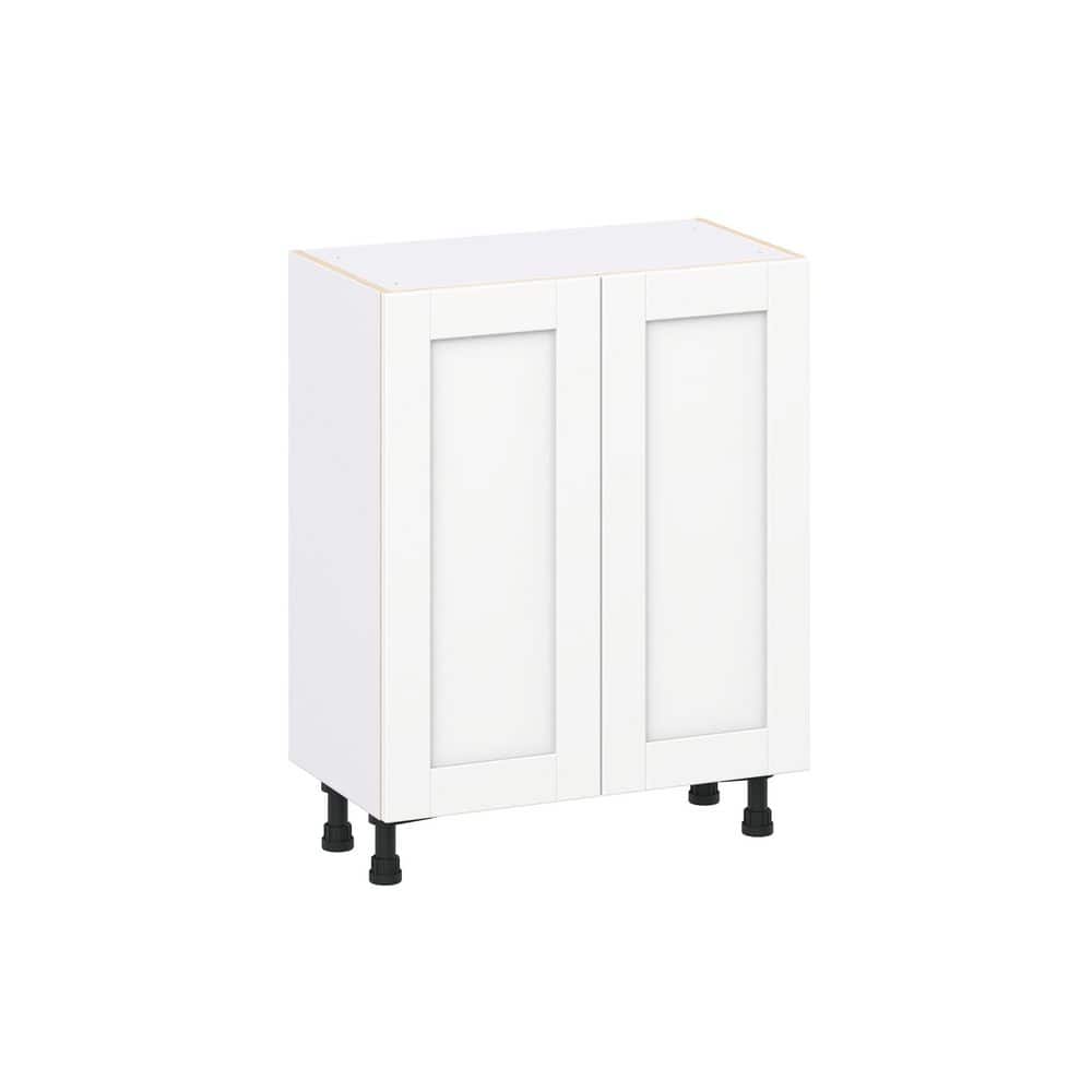 Milton 27 in. W x 14 in. D x 34.5 in. H Assembled Shaker Full Height Door Base Kitchen Cabinet in Bright White price history on PriceWatchPro