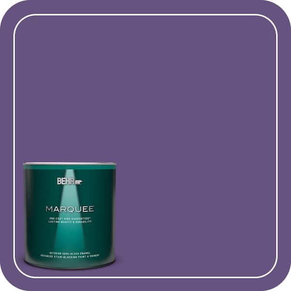 BEHR MARQUEE 1 qt. Home Decorators Collection #HDC-MD-25 Virtual Violet Semi-Gloss Enamel Interior Paint & Primer