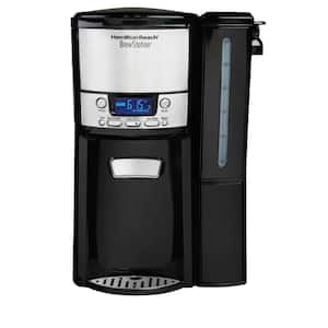 BrewStation 12- Cup Programmable Black Drip Coffee Maker with Removable Water Reservoir