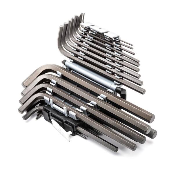 Husky Master Folding and L-Key Hex Key Set (113-Pieces)