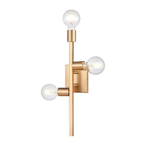 Attune 3-Light Burnished Brass Wall Sconce