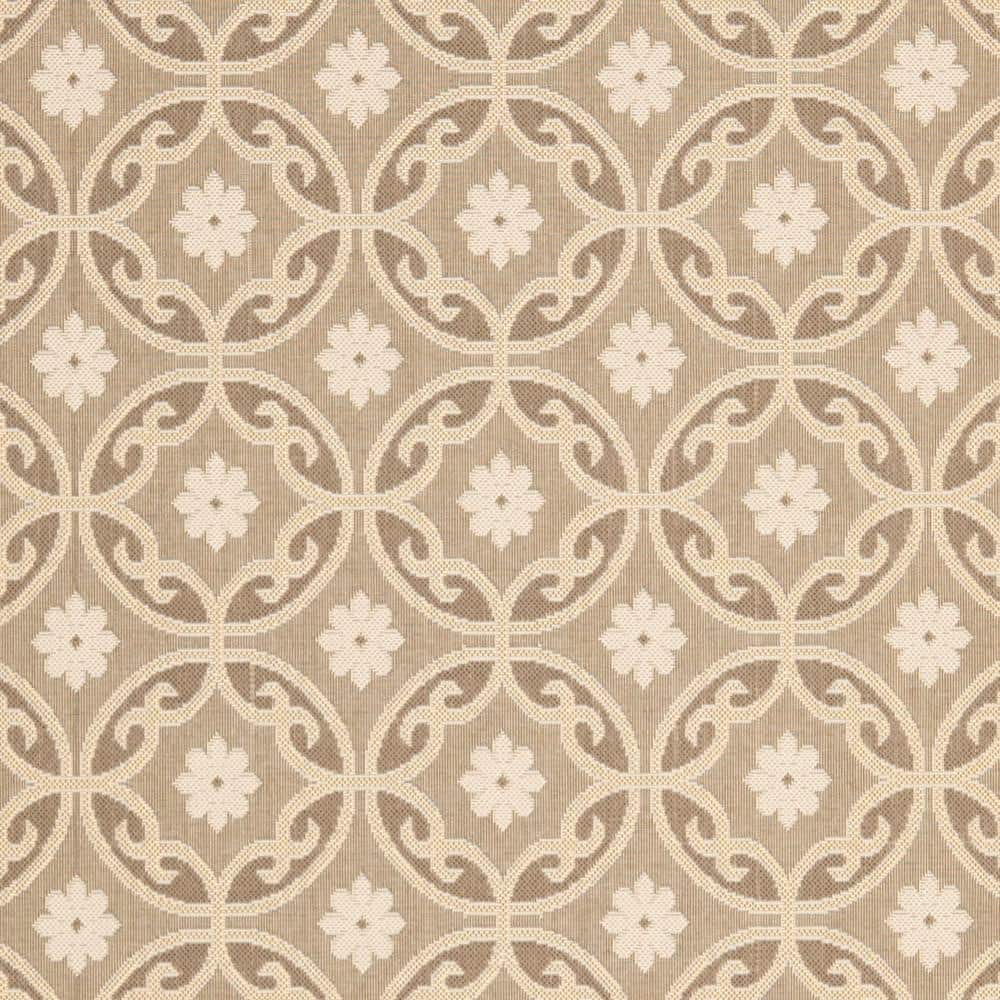 Courtyard Elegance Beige & Yellow Synthetic 8' x 11' Area Rug