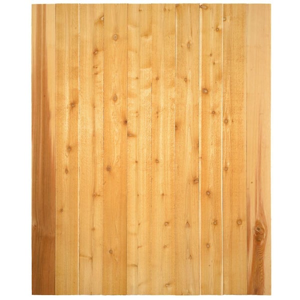 5/8 in. x 5-1/2 in. x 6 ft. Western Red Cedar Flat Top Fence Picket