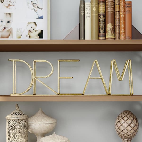 Lavish Home "DREAM" Metal Cutout Sign