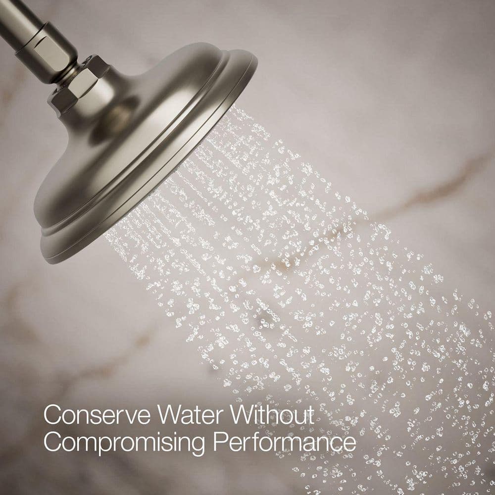 Artifacts Elegance Wall-Mounted Shower Head in Vibrant Brushed Nickel
