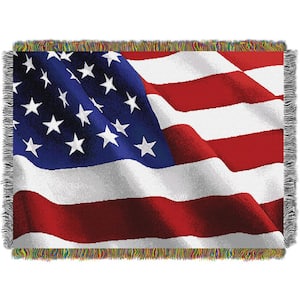 Flag Movement Licensed Multi-Colored Holiday Tapestry Multi-Colored Throw Blanket