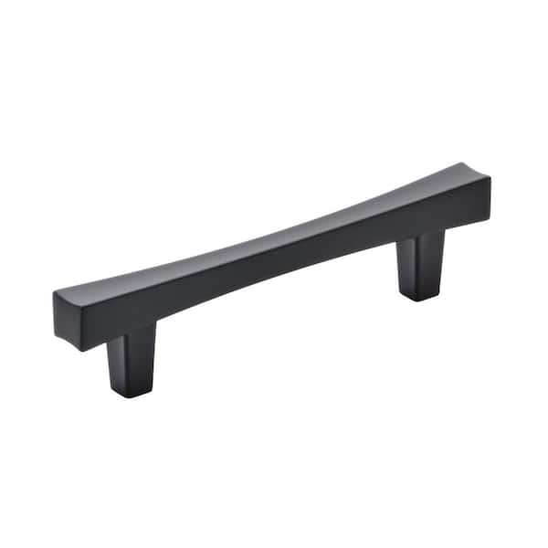Amerock Pailou 3-3/4 in. Center-to-Center Modern Matte Black Bar Cabinet Pull