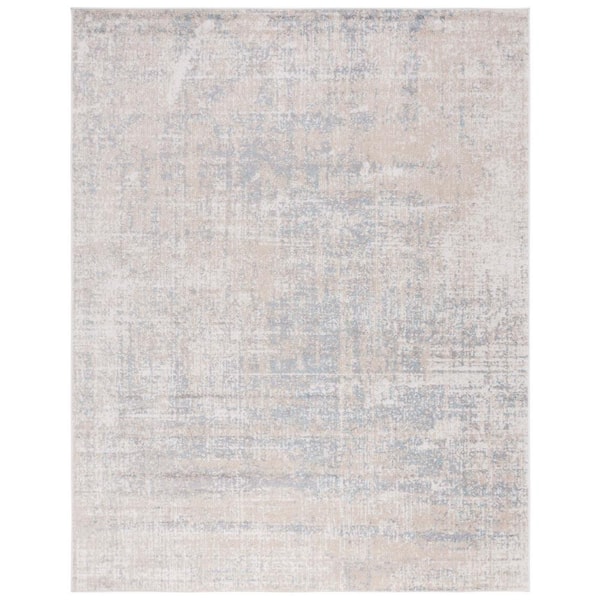 Adirondack 12 ft. x 18 ft. Beige/Slate Abstract Area Rug
