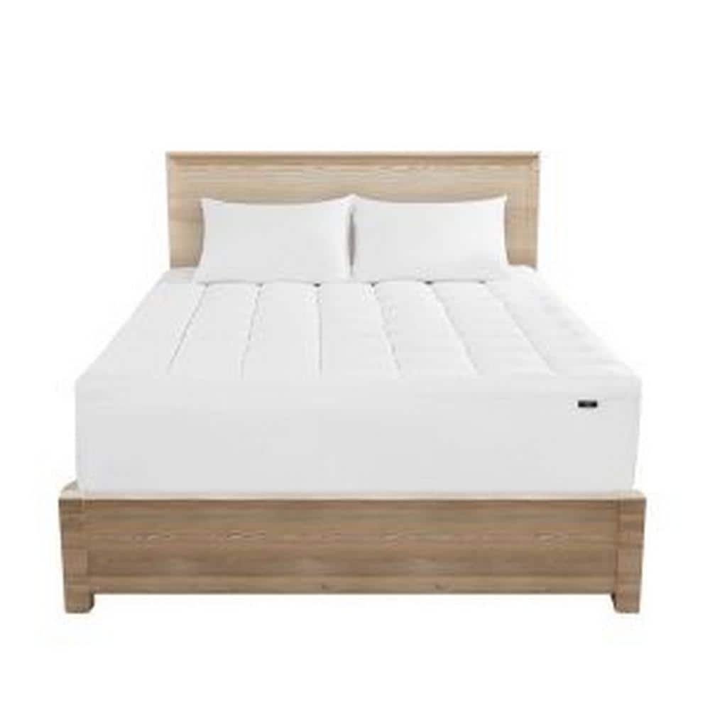 Queen White Down Alternative Memory Flex Mattress Topper