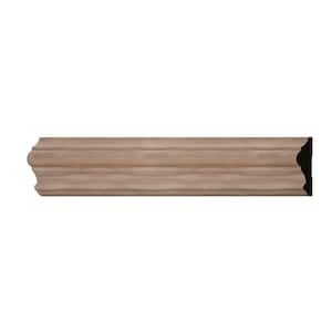 WM397 1 in. D x 3.5 in. W x 6 in. L Wood (Walnut) Chair Rail Sample