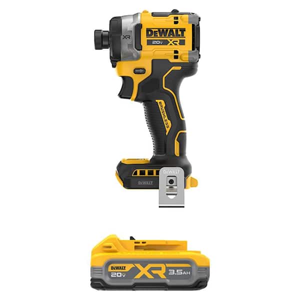 20-Volts MAX XR Lithium-Ion Cordless 1/4 in. Impact Driver with 20-Volts MAX XR Powerstack Lithium-Ion 3.5 Ah Battery