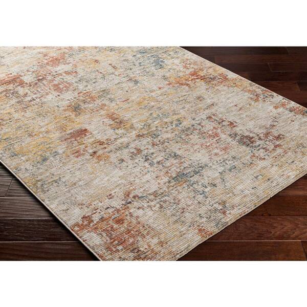 Zaniyah Light Gray/Multi Abstract 5 ft. x 7 ft. Indoor Area Rug