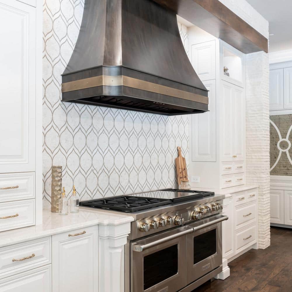36-Inch Matte Black Stainless Steel Range Hood Insert with Charcoal Filter