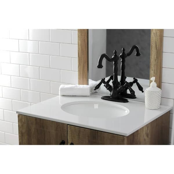 Kingston Brass Water Onyx Widespread Bathroom Faucet - Luxury Bath