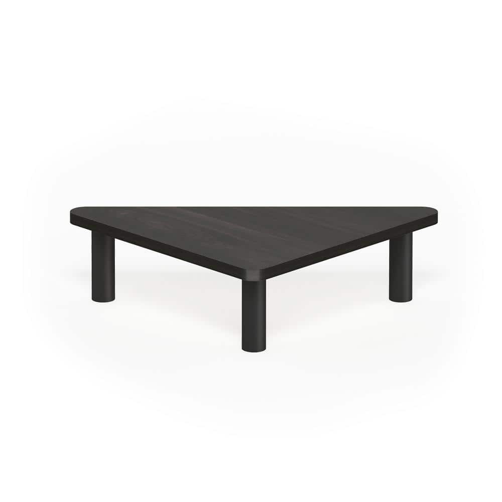 Espresso and Black Wood Corner Monitor Riser Stand