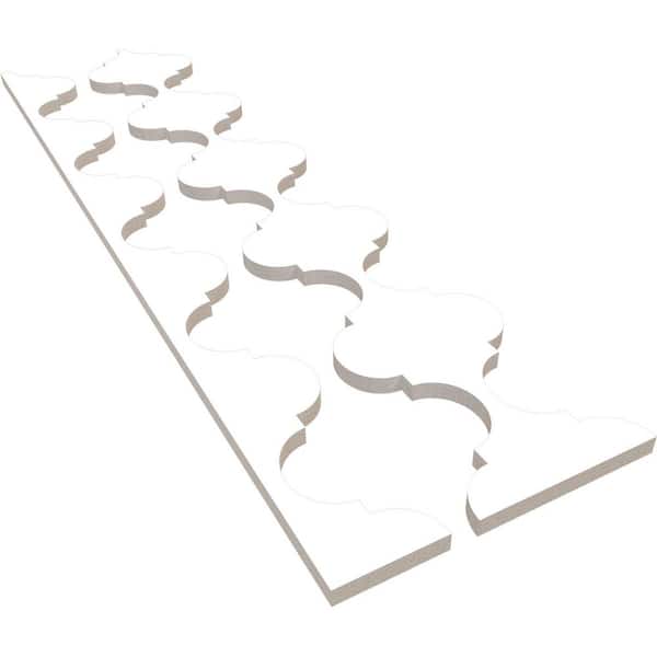 Ekena Millwork Marrakesh 47 in. H x 0.75 in. W Slatwall Panels in PVC 12-Pack