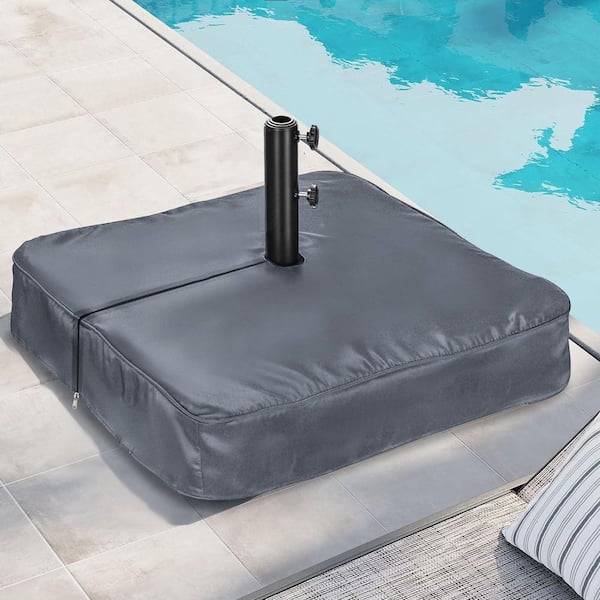cantilever patio umbrella base cover OGETFUUR 42 in. L x 42 in. W x 5 in. H Patio Umbrella Base Cover, 600D Waterproof Anti-UV Square Umbrella Stand Base Covers