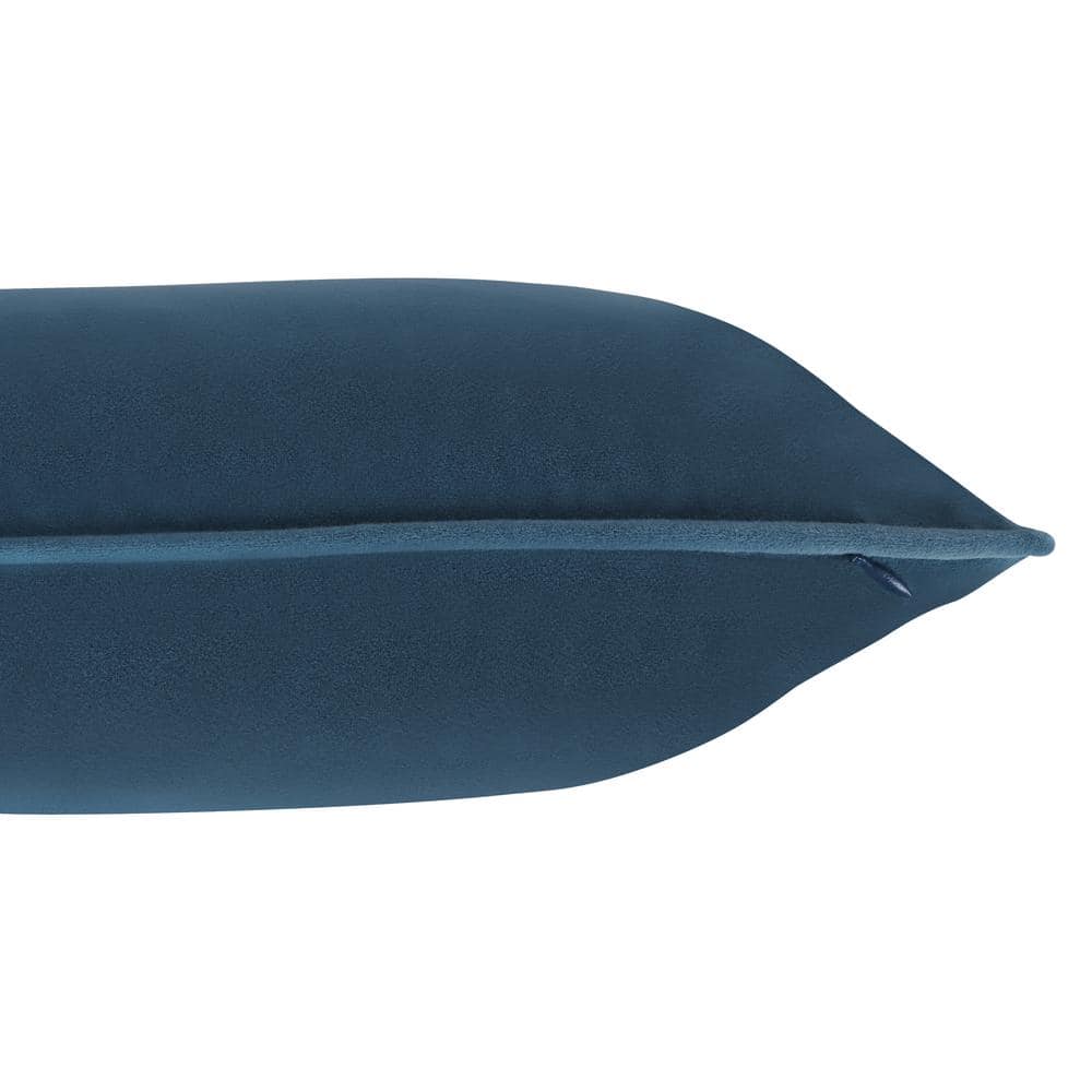 Teal Velvet 12x20 Throw Pillow Covers with Hidden Zipper, Set of 2