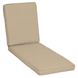Oasis 26 in. x 80 in. Outdoor Chaise Cushion in Desert Tan