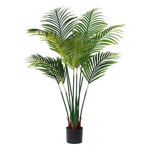 4 ft. Tall Artificial Plant Dypsis Tree Daisies Plant in stand