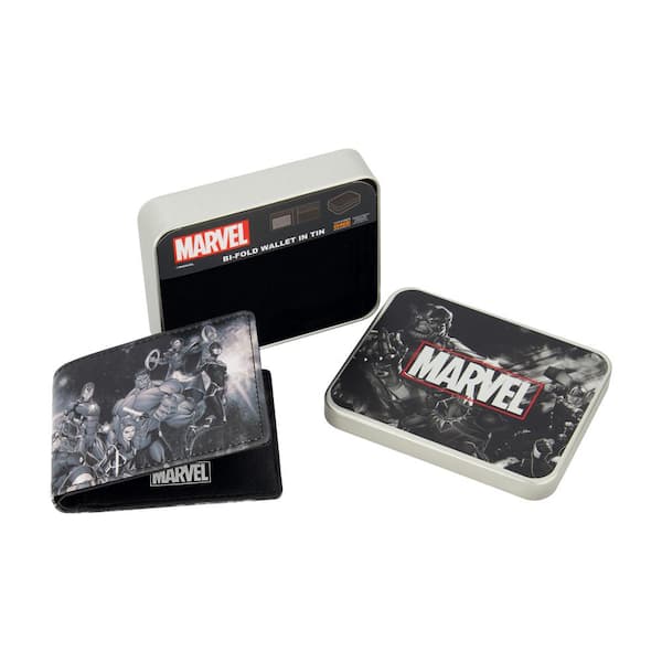 Marvel Avengers Thanos Bifold Sport Wallet, Slim Wallet with Decorative Tin Unisex