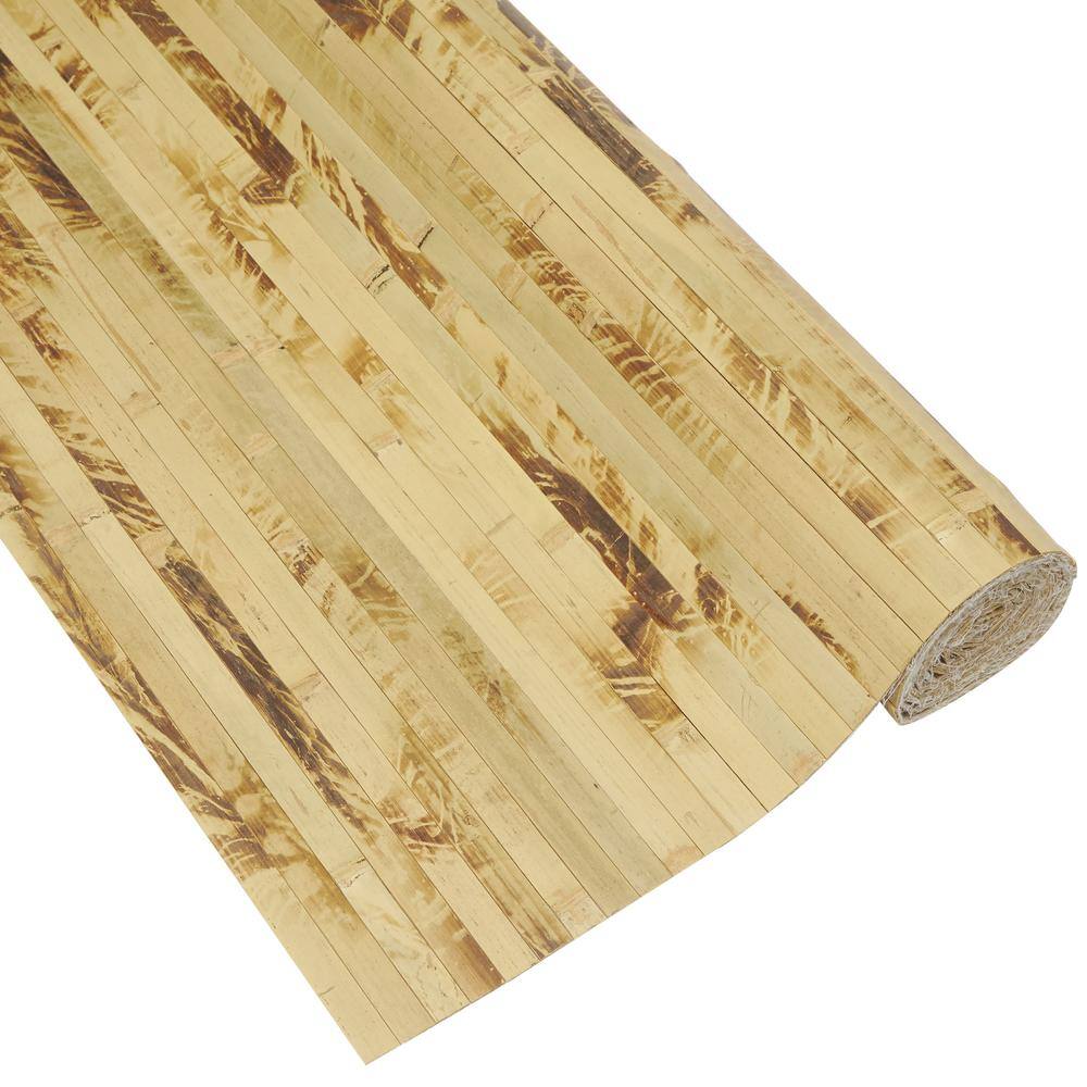 Tortoise Bamboo Textured Wainscoting Wall Panel, 48" x 96"