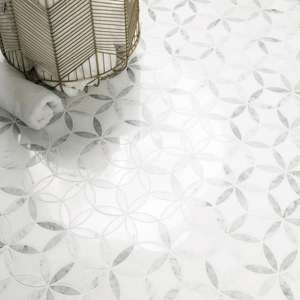 MSI Take Home Tile Sample - La Fleur 6 in. x 6 in. x 8mm Polished